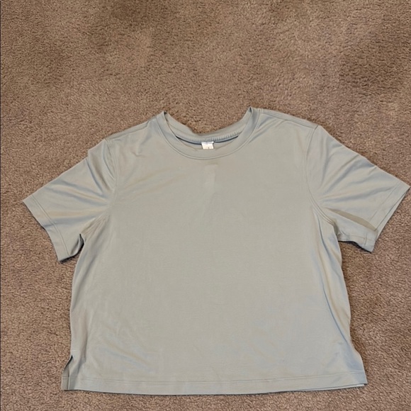 Lululemon Athletica Gray Boxy Short Sleeve Tee - Picture 1 of 5